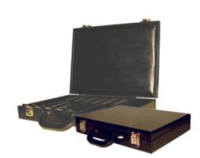 Chip Case: All-Leather, 500 Chip Capacity, Black main image